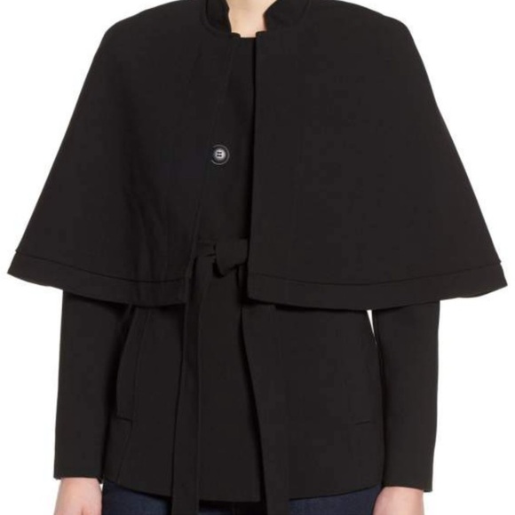 Halogen Jackets & Blazers - Halogen Detachable Cape Long Sleeve Jacket Black M